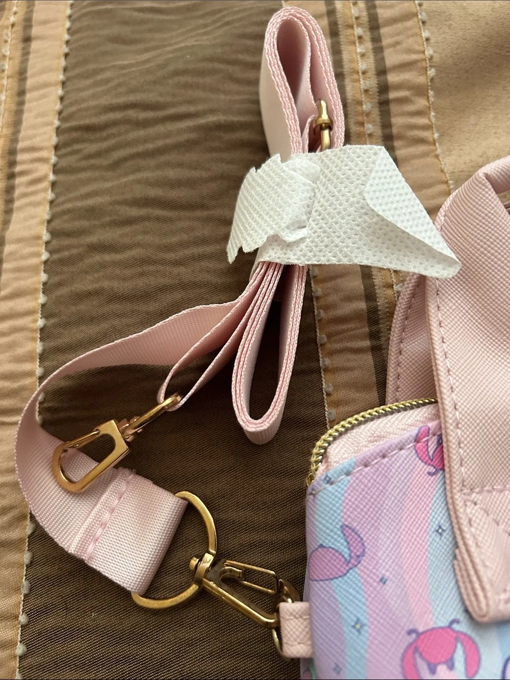 Disney Pastel Stitch & Angel Pink Handle Mini Tote